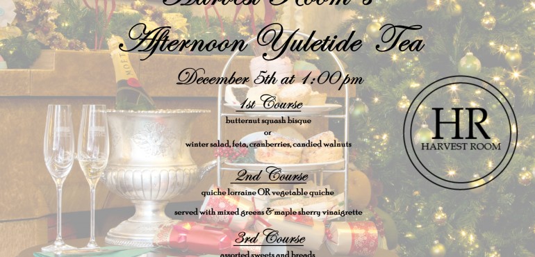 05 DEC: AFTERNOON YULETIDE TEA
